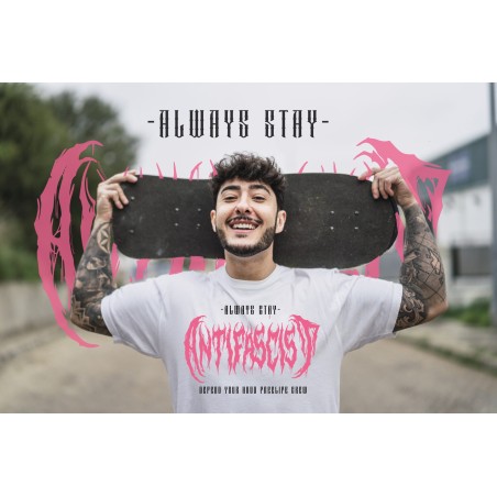 Camiseta Stay Strong Stay Antifascist Blanca - FREELIFE