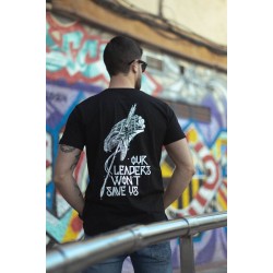 Camiseta Our leaders won´t save us Negra  - FREELIFE
