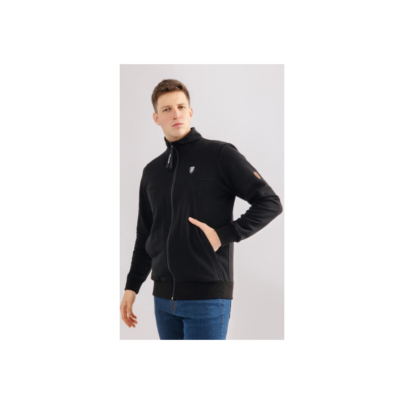 Sweatshirt “Collar” Black- PgWear