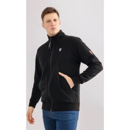 Sweatshirt “Collar” Black- PgWear