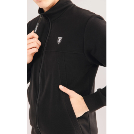 Sweatshirt “Collar” Black- PgWear