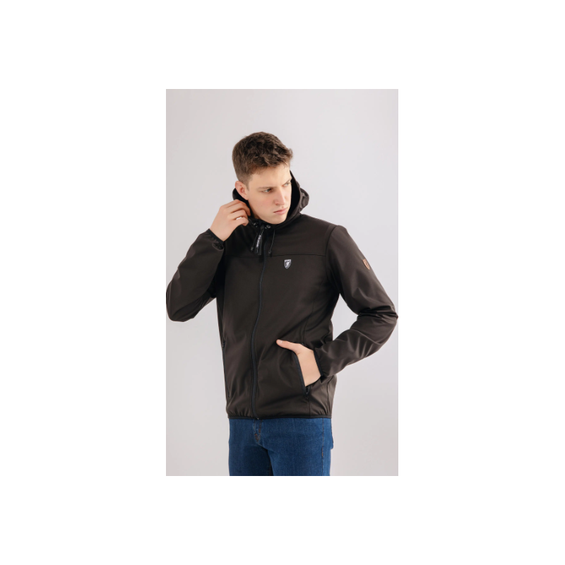 Full Face Softshell Jacket “Risk” Black- PgWear