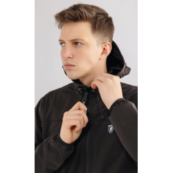 Full Face Softshell Jacket “Risk” Black- PgWear