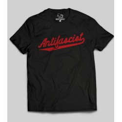 Camiseta Antifascist Negra - We Resist