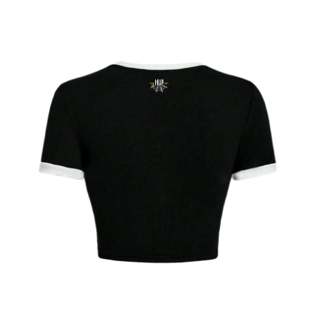 camiseta entallada crop golondrinas - HARD WAY