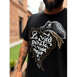 Camiseta vida pirata unisex - BARRIOKA
