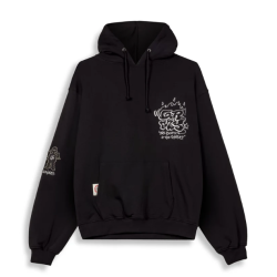 Sudadera capucha The Shelter Boxy Black - Grimey Wear