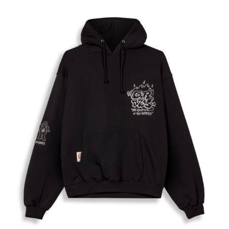 Sudadera capucha The Shelter Boxy Black - Grimey Wear
