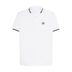 Polo diseño Telaraña  Blanco - HARD WAY