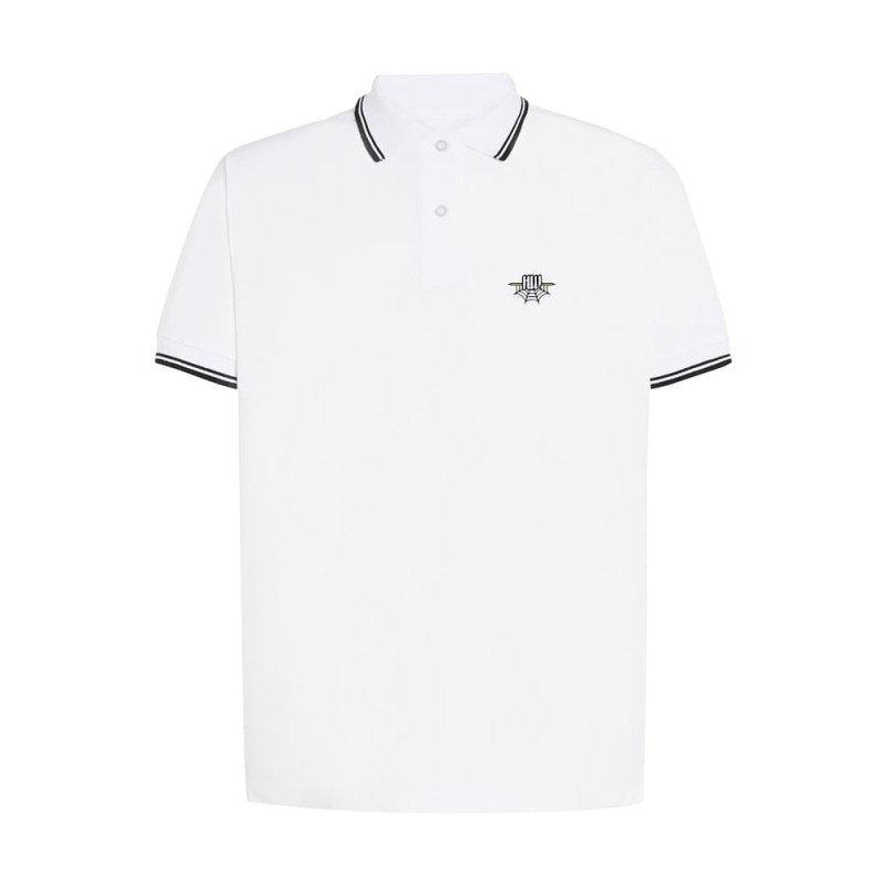 Polo diseño Telaraña  Blanco - HARD WAY