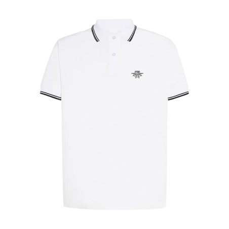 Polo diseño Telaraña  Blanco - HARD WAY