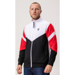 Track Top “Messina” White Black/Red - PgWear