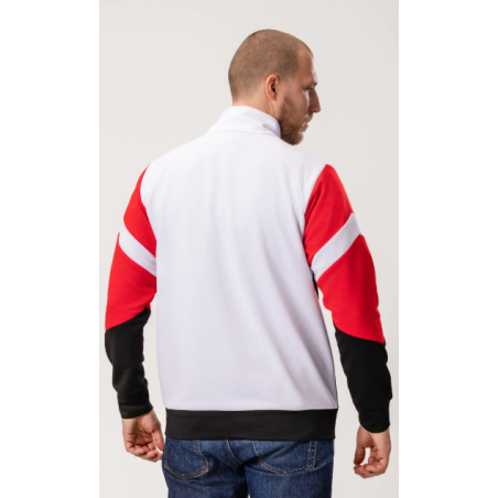 Track Top “Messina” White Black/Red - PgWear