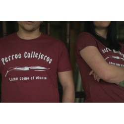 Camiseta Perros Callejeros Granate