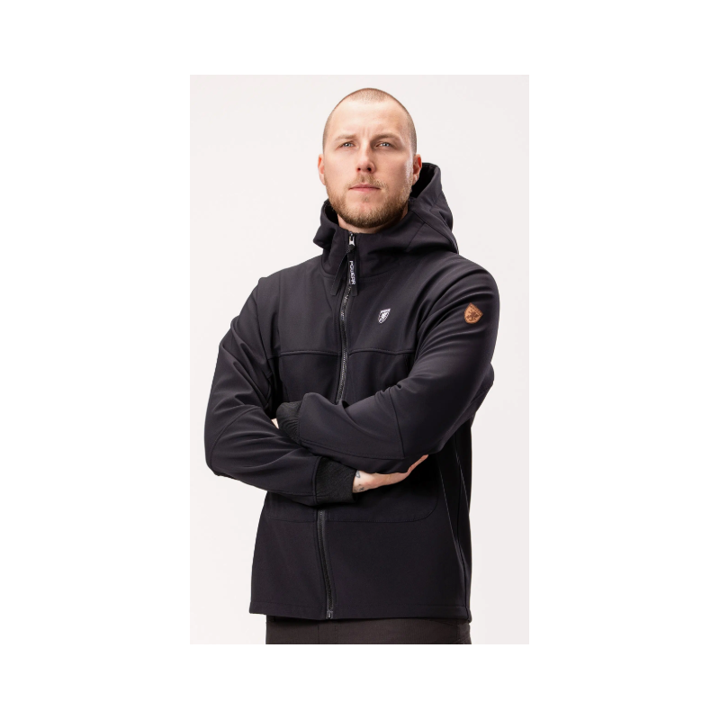 Full Face Softshell Jacket “Struggle” Black - PgWear