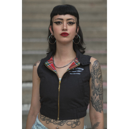 Chaleco CropTop Harrington - Perras Callejeras