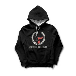 Hoodie Love Music Hate Fascism - FREELIFE