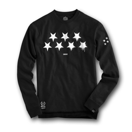Sudadera Estrellas negra - SLUM WEAR