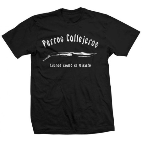 Camiseta negra perros callejeros - PERROS CALLEJEROS