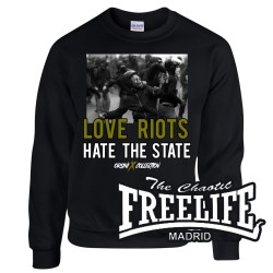 Sudadera Love Riots - FREELIFE