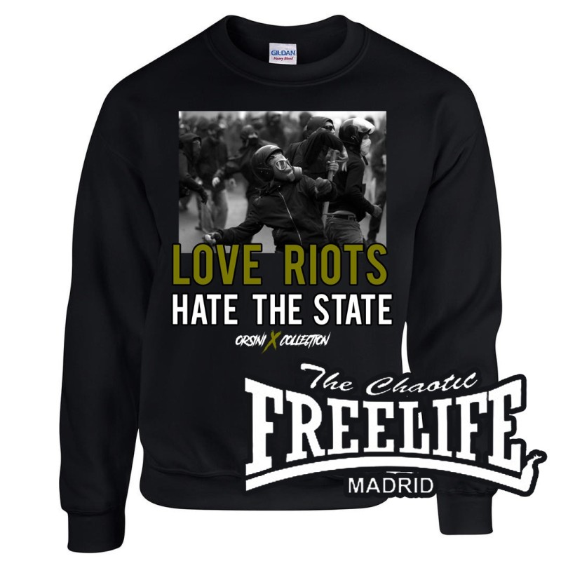 Sudadera Love Riots - FREELIFE