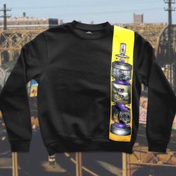 Sudadera graff black - LA VERJA