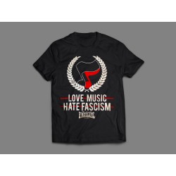 Camiseta Love Music Hate Fascism- FREELIFE