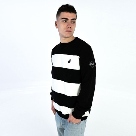 BLACK LINE CREWNECK - STELARS