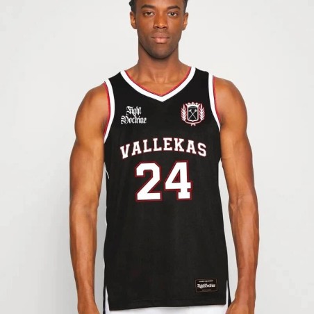 CAMISETA BALONCESTO VALLEKAS BLACK - FIGHT DOCTRINE