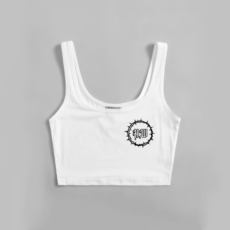 Top el infierno es demasiado dulce blanco - HARD WAY