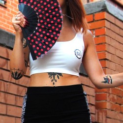 Top el infierno es demasiado dulce blanco - HARD WAY