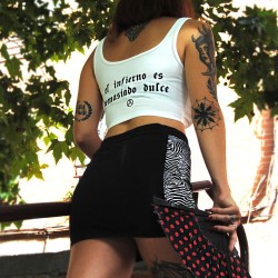 Top el infierno es demasiado dulce blanco - HARD WAY