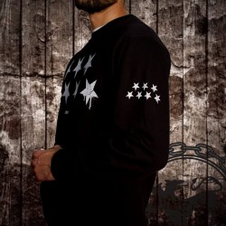 Sudadera Estrellas negra - SLUM WEAR