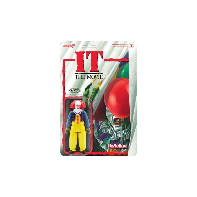 IT Reaction Figure Pennywise (Clown) - Super7