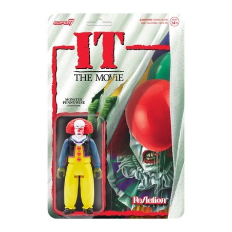 IT Reaction Figure Pennywise (Clown) - Super7