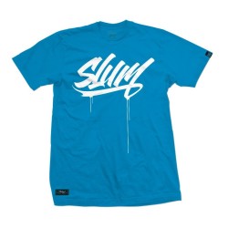 Camiseta Slum Tag Atoll Blue / White – SlumWear