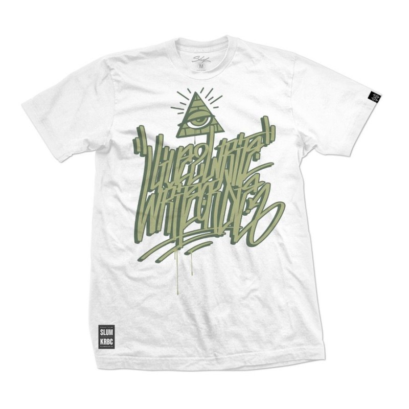 Camiseta Live to Write White – SlumWear