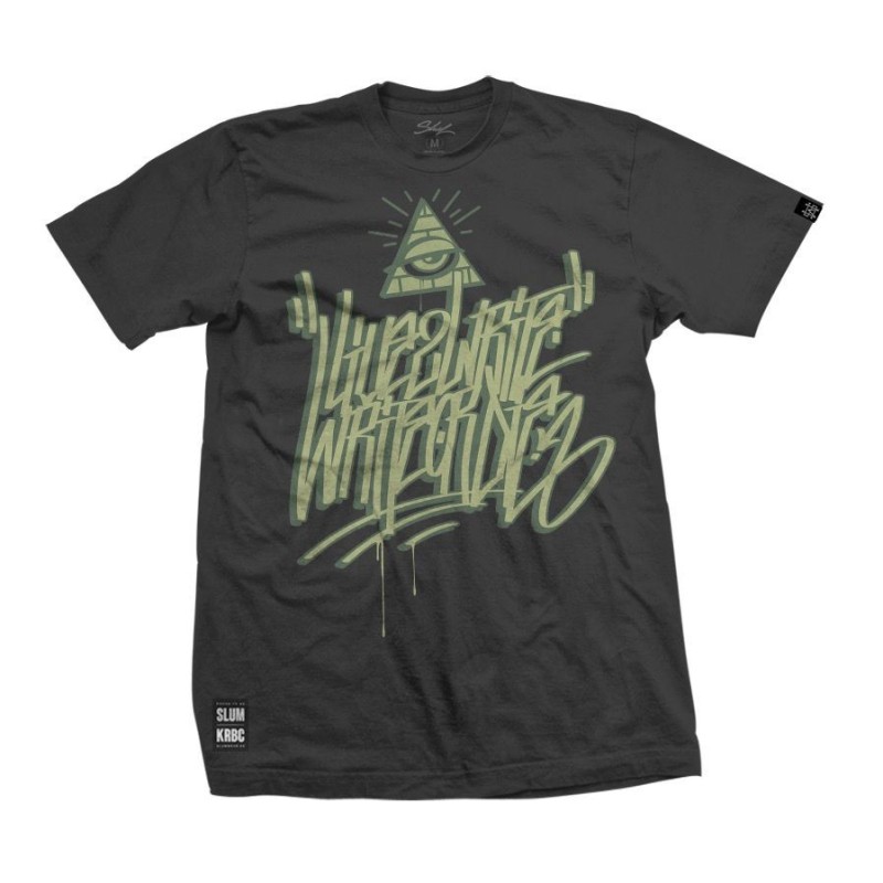Camiseta Live to Write Black – SlumWear